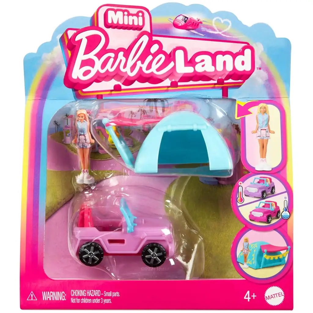 Barbie: Mini BarbieLand vozidlá - Sada terénneho vozidla snov - Mattel