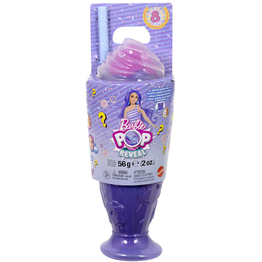 Barbie: Slime reveal voňavý shaker - fialový - Mattel