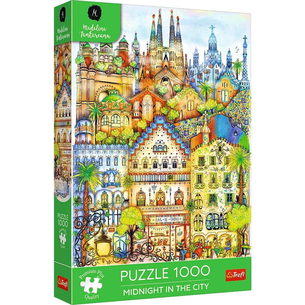 Barcelona o polnoci 1000-dieliková prémiová puzzle plus kvalita - Trefl
