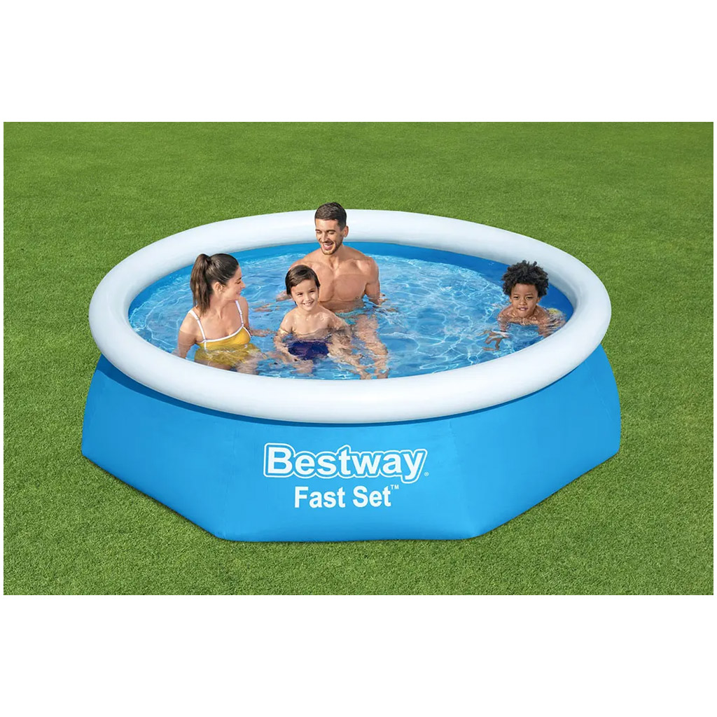 Bestway: Fast Set bazén s nafukovacím okrajom 244x61 cm kép 2