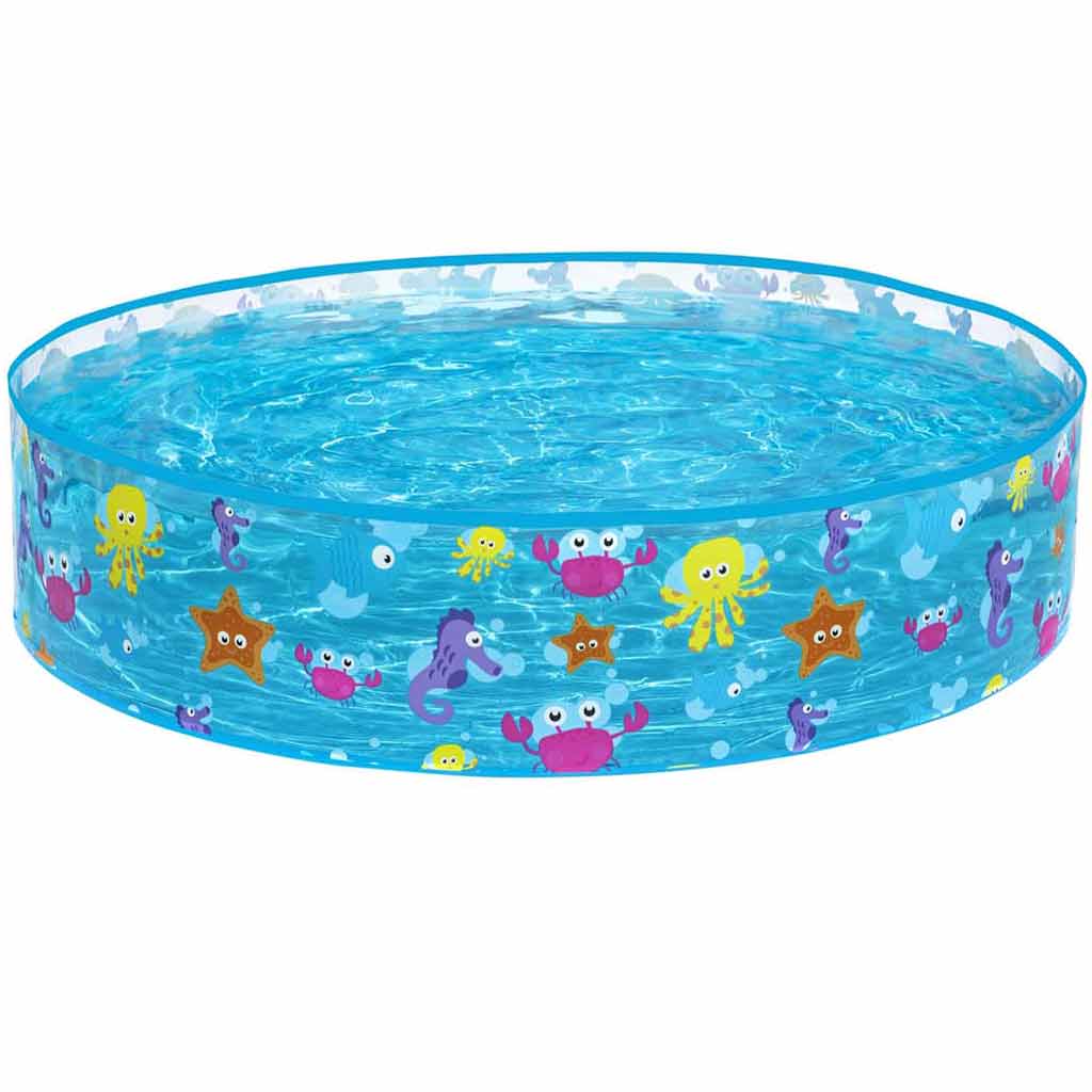 Bestway: Fill N Fun Sparkling Sea morské zvieratká pevnostenný bazénik, Ø 122 x 25 cm
