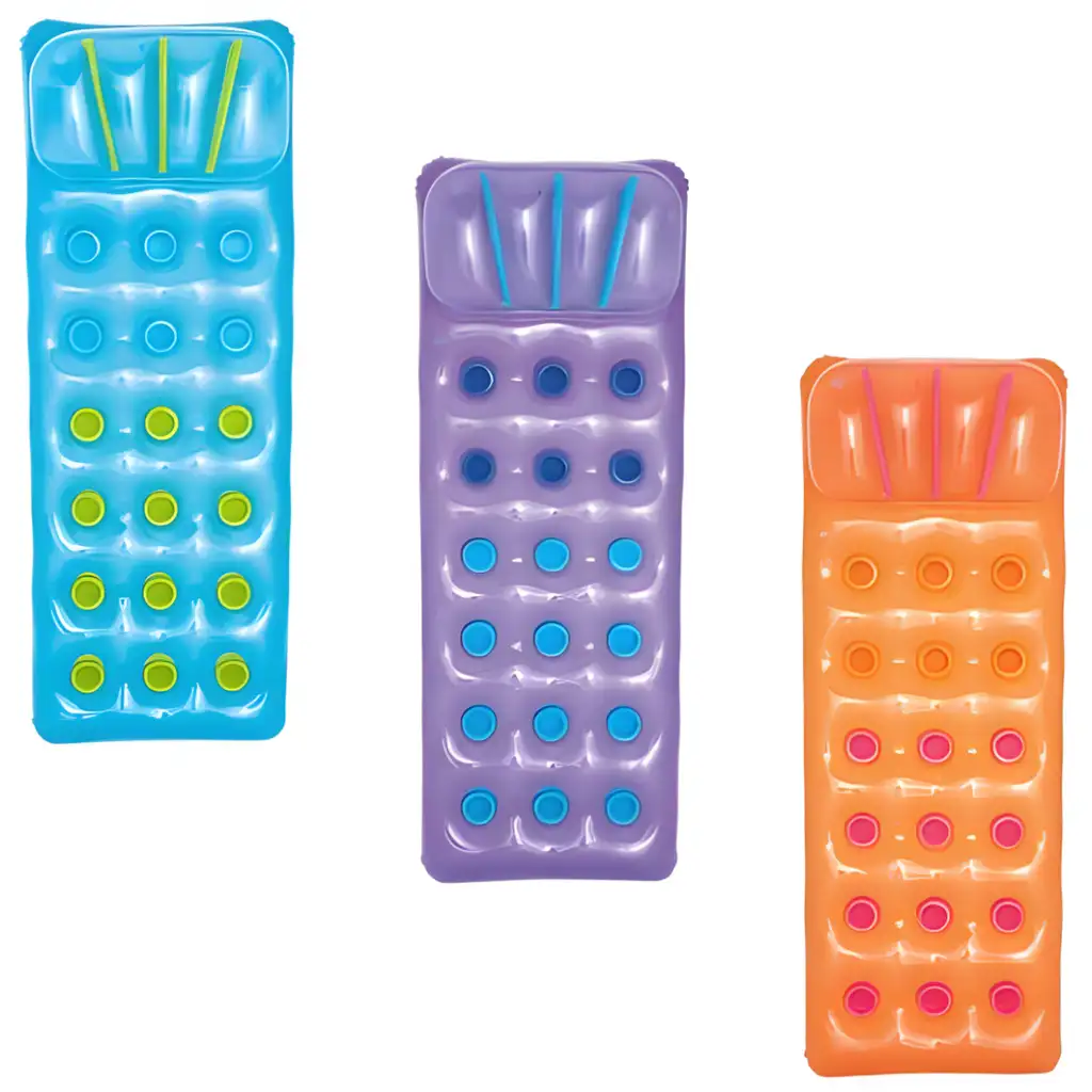 Bestway: Letné farby farebný nafukovací matrac s pohárikmi v rôznych variantoch 188x71cm