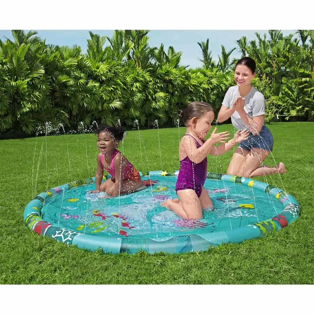 Bestway: Nafukovací kruhový bazénik so širokým okrajom Ø 165 cm kép 4