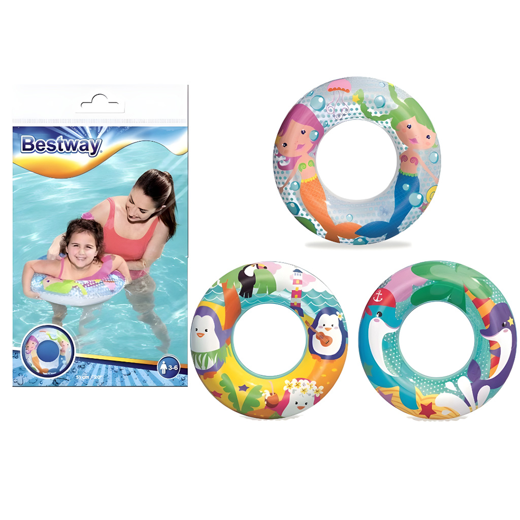 Bestway: Vodný svet plavacie kruhy v rôznych variantoch 51cm 1ks kép 1