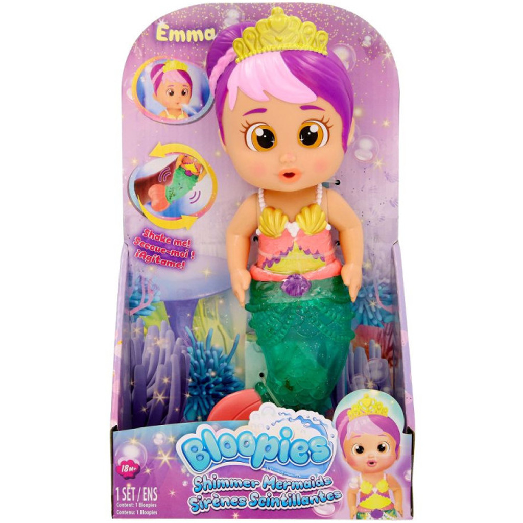 Bloopies: Zábavné malé morská panna s trblietavým chvostom - Emma