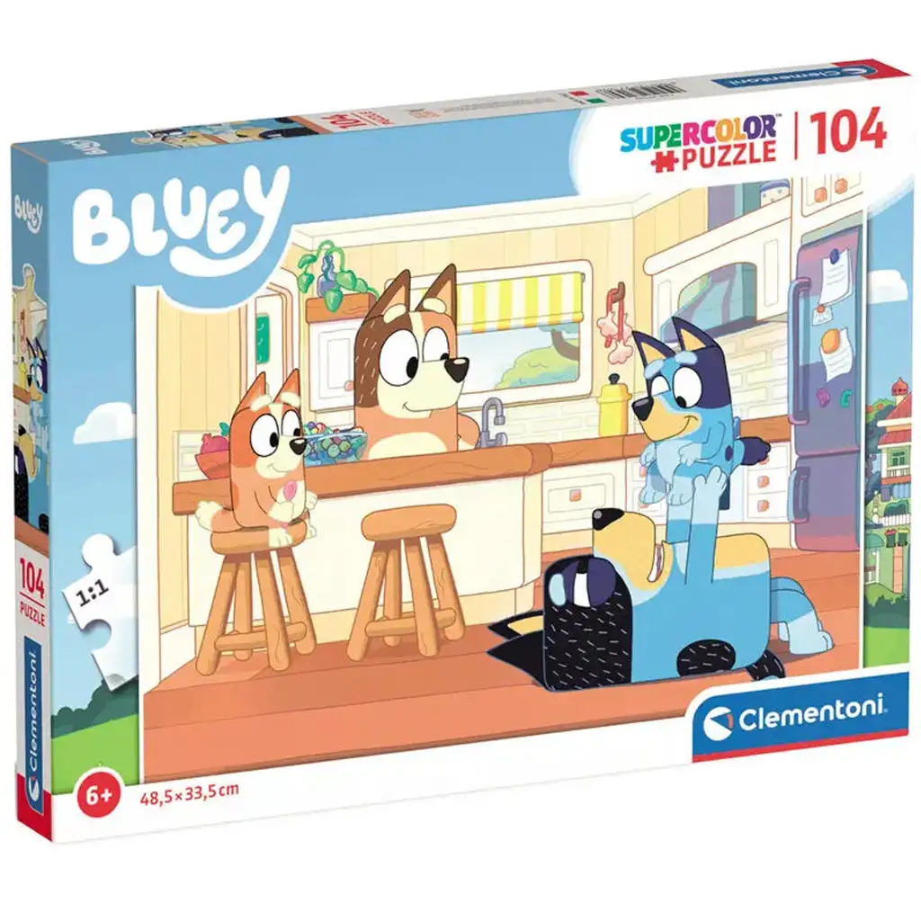 Bluey a jeho rodina 104 dielikové puzzle - Clementoni