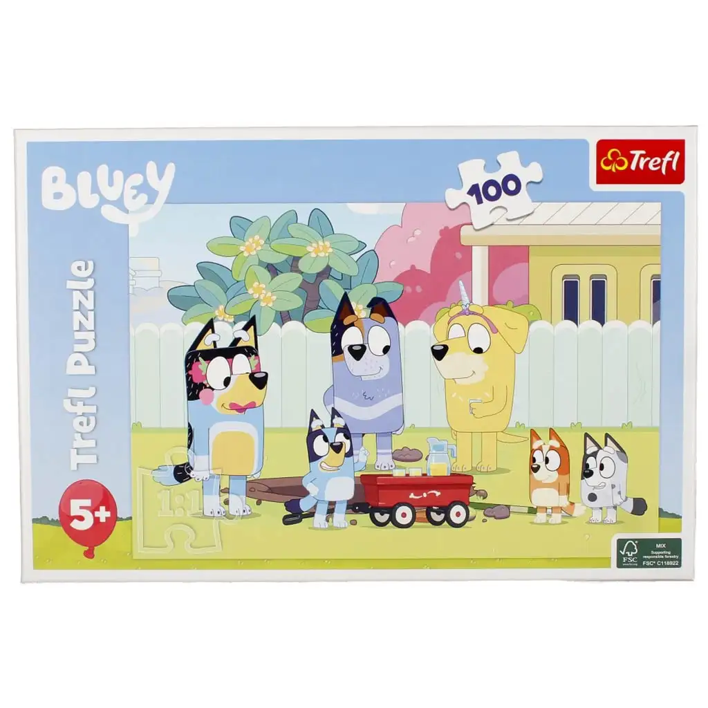Bluey šťastný svet 100ks puzzle - Trefl kép 1
