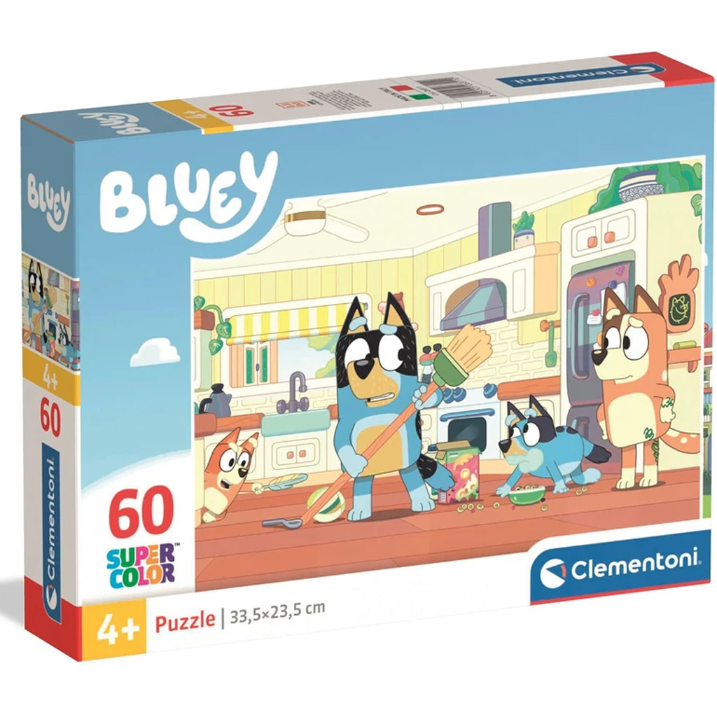 Bluey v kuchyni 60-dielne Supercolor puzzle - Clementoni