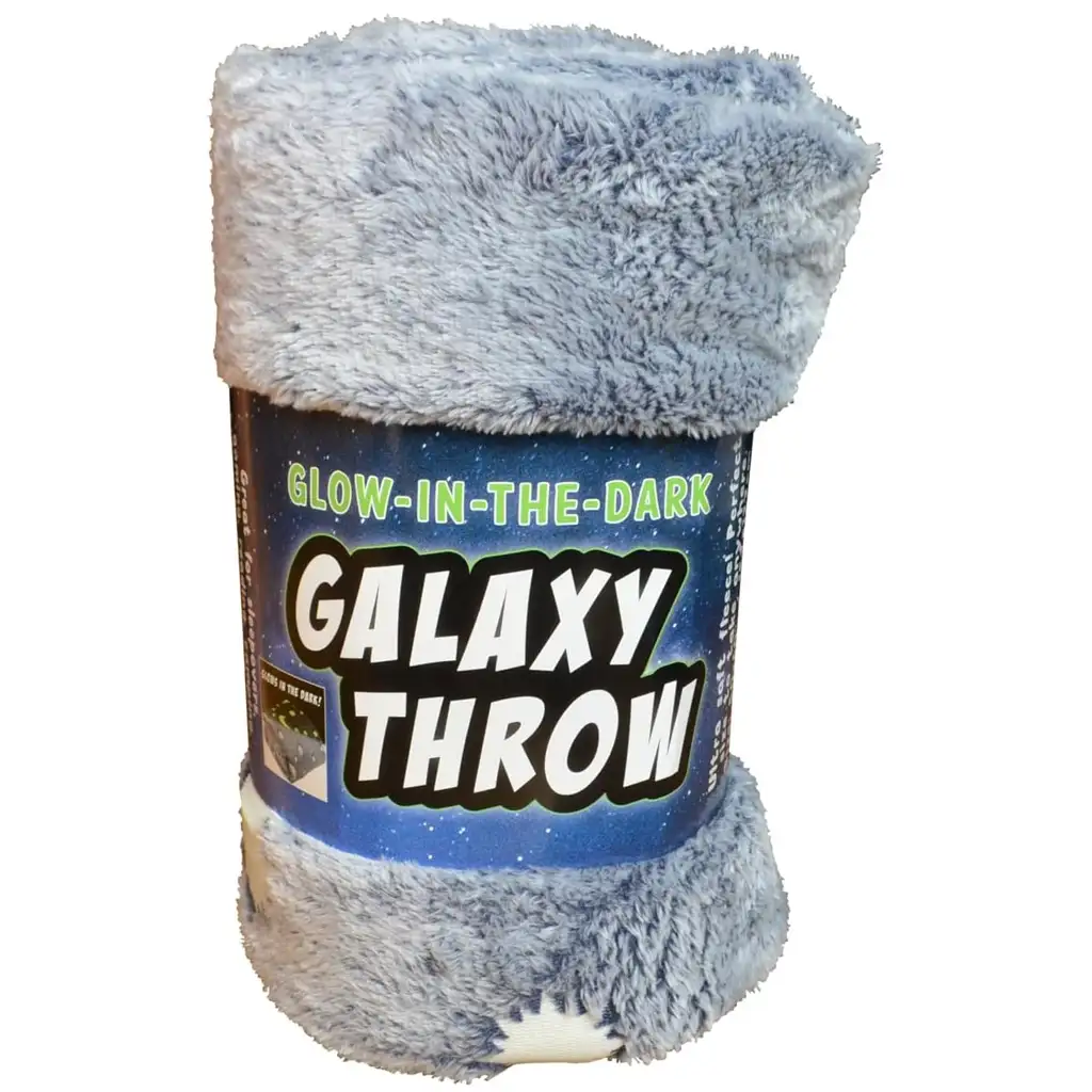 Buddy&Barney: Svietiaca deka s galaxiou vzorom 152x127 cm