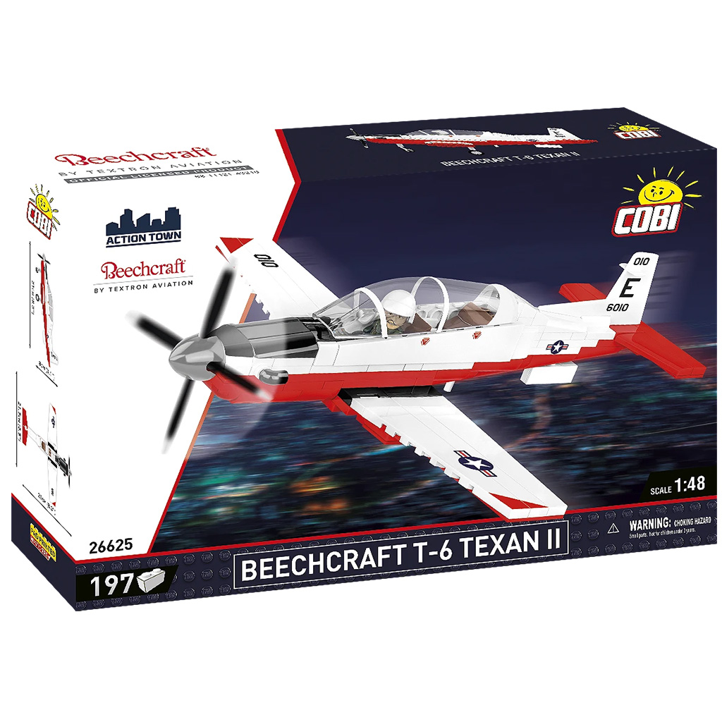 COBI: Beechcraft T-6 Texan II červeno-biela stavebnica (26625)