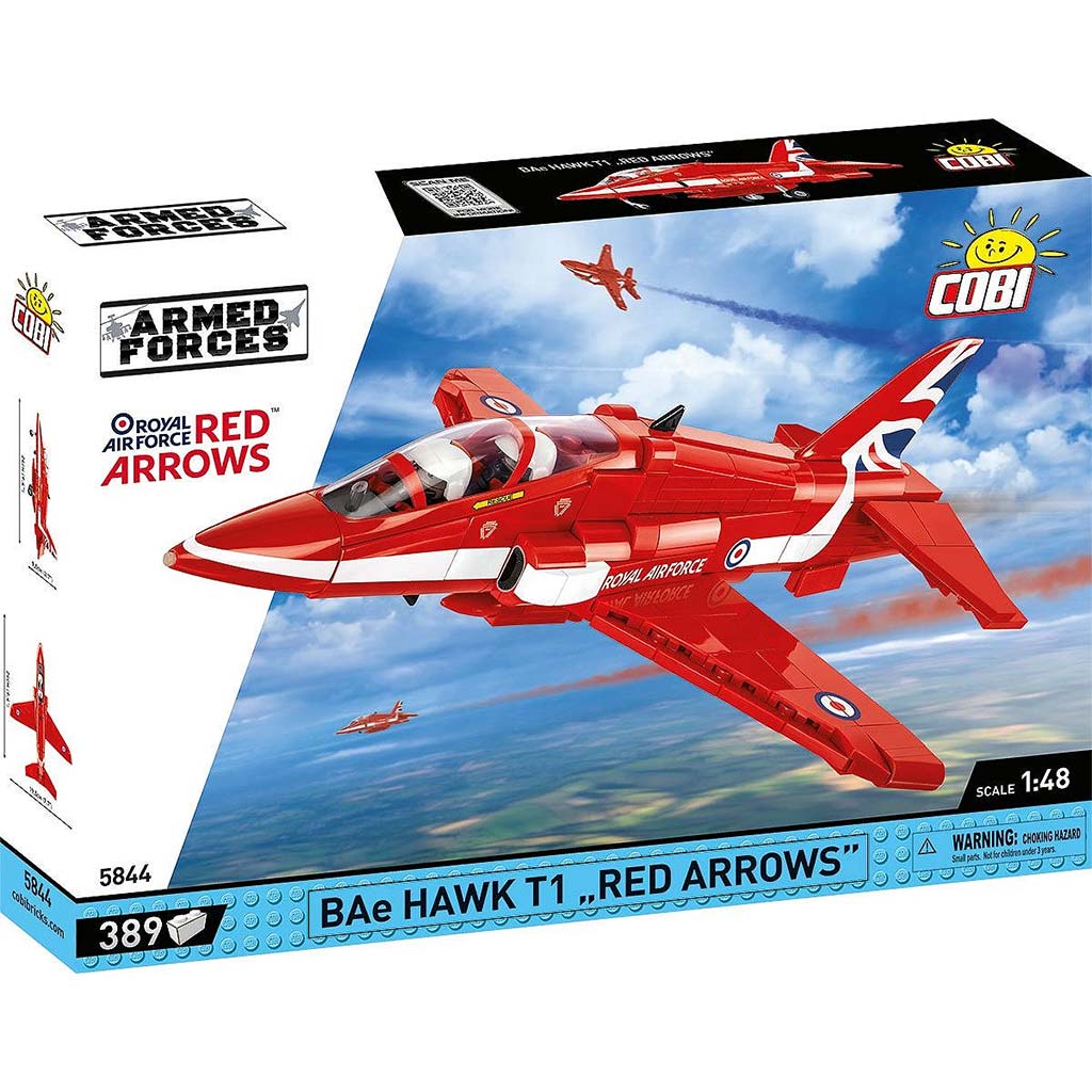COBI: Stavebnica lietadla BAe Hawk T1 „Red Arrows” (5844)