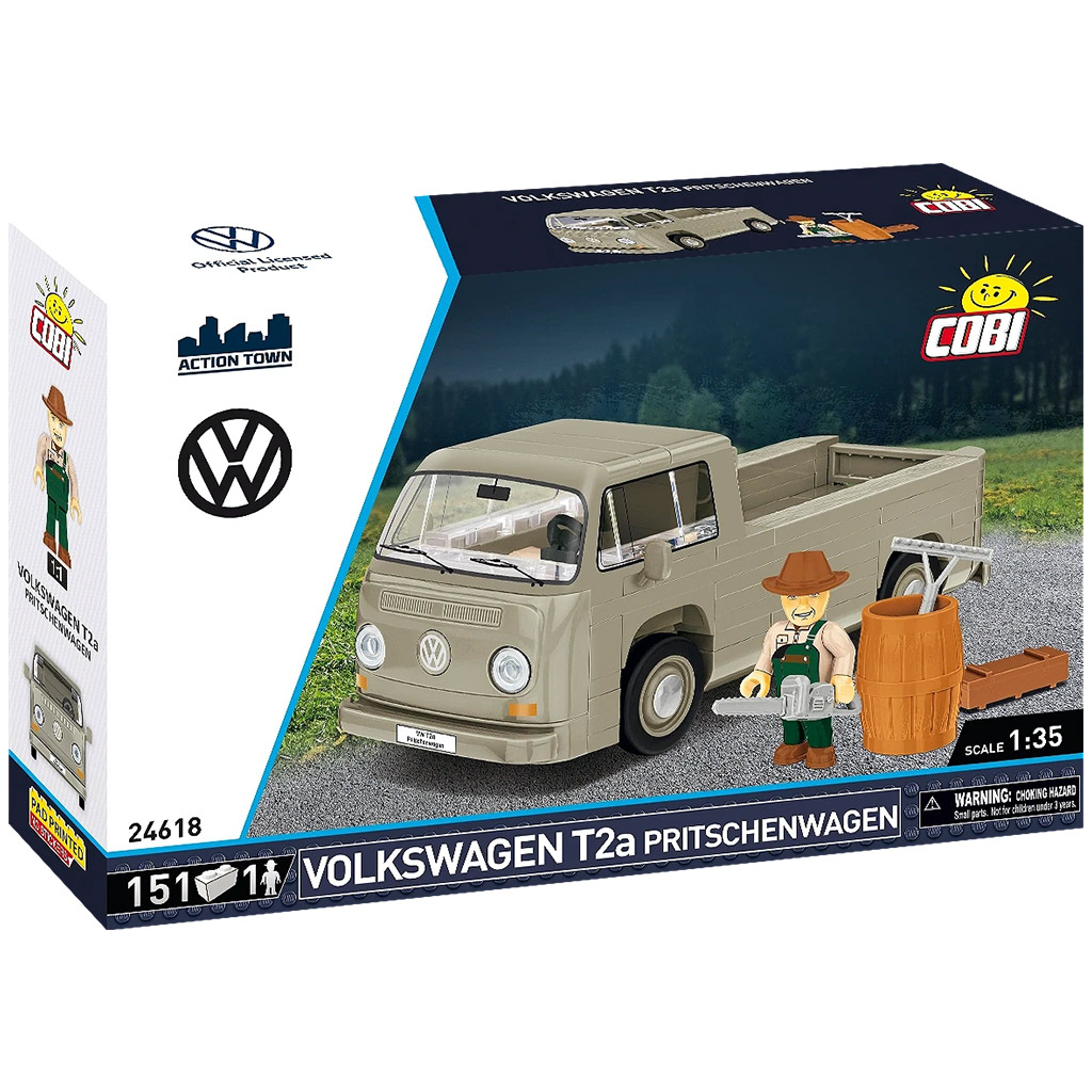 COBI: Volkswagen T2a nákladné auto so sklopnou plošinou stavebnica (24618)