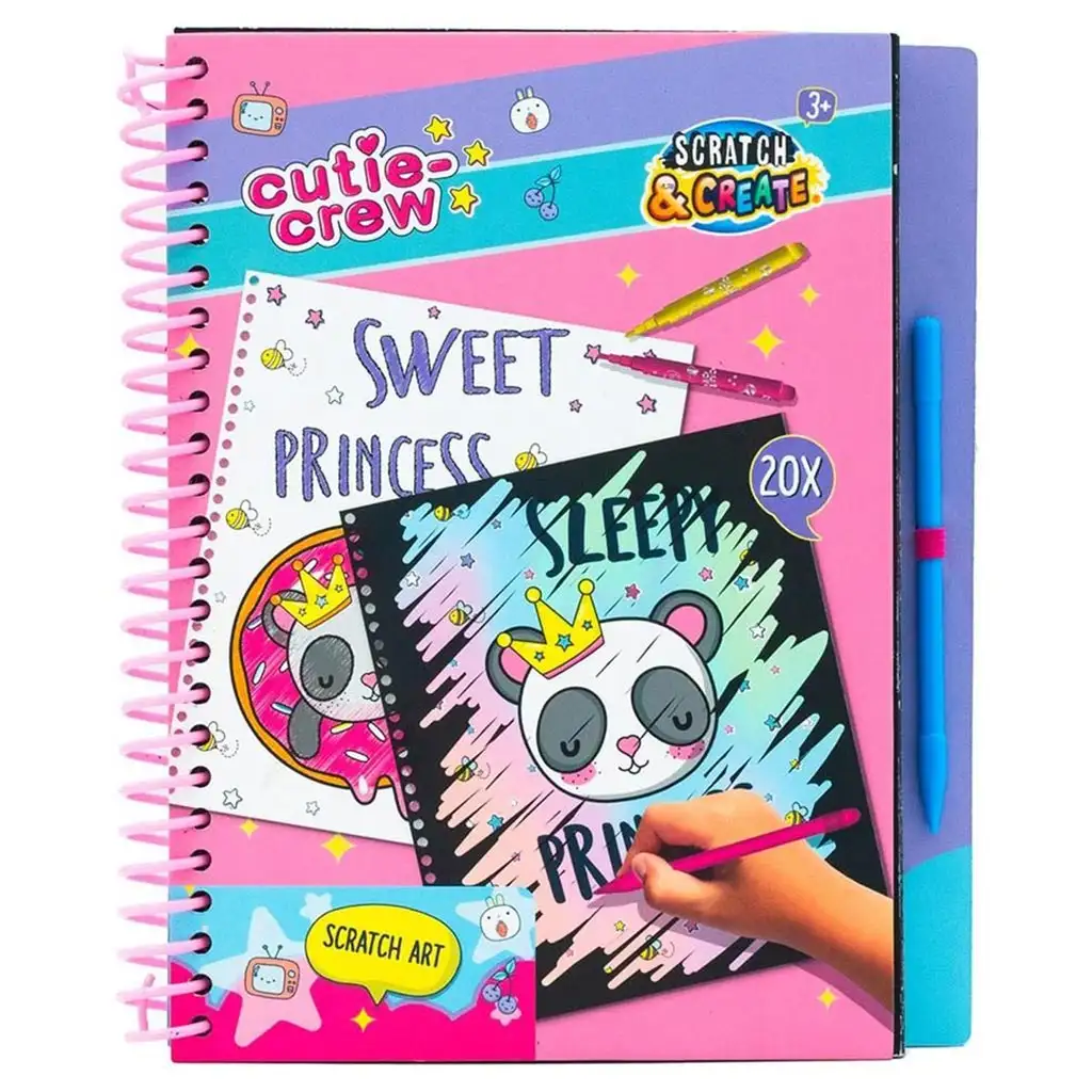 Canenco: Cutie Crew škrabacia kniha, 20 strán