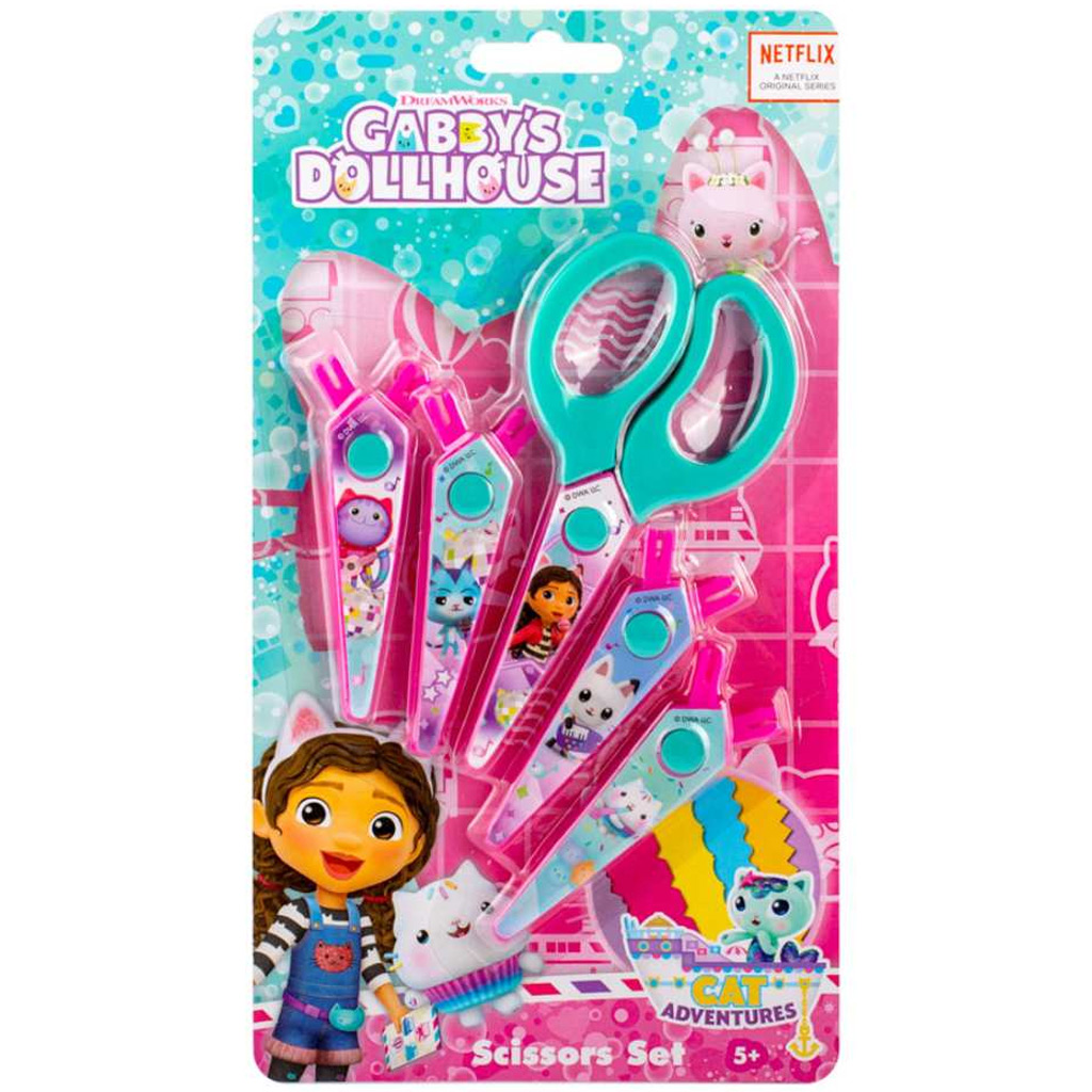 Canenco: Gabin domček pre bábiky, 5-dielna sada cik-cak nožníc