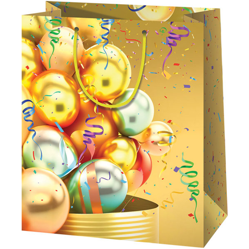 Cardex: Darčeková taška s veľkými rozmermi so žltým balónom 33x15x44,5 cm