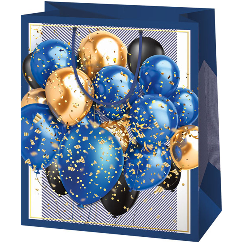 Cardex: Exkluzív stredne veľká darčeková taška s balónikmi na oslavu 18x10x23 cm