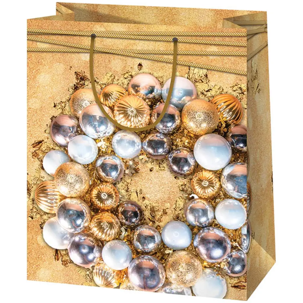 Cardex: Zlatá stredne veľká darčeková taška 17x10x23cm