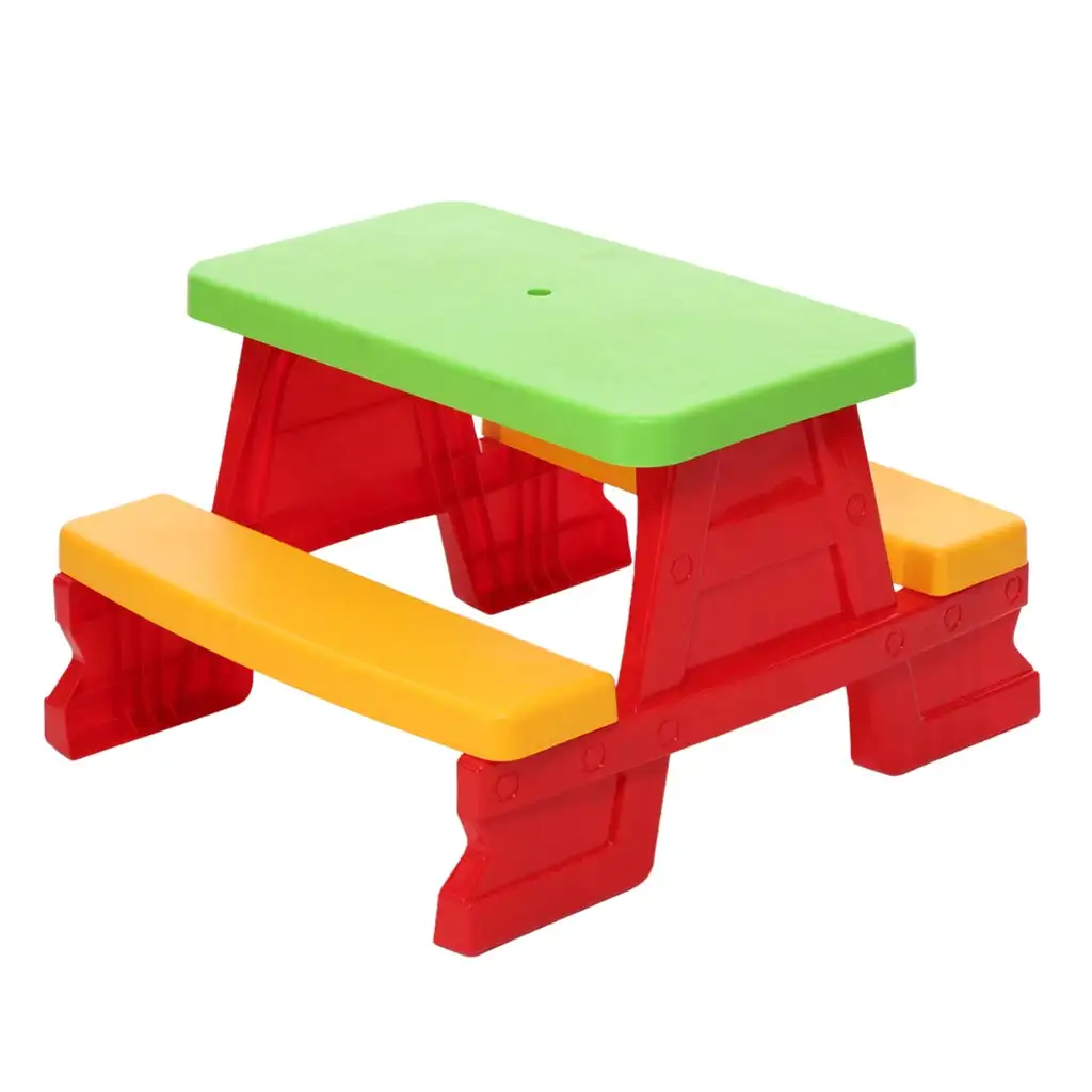 Červený piknikový stôl 70x79x47cm