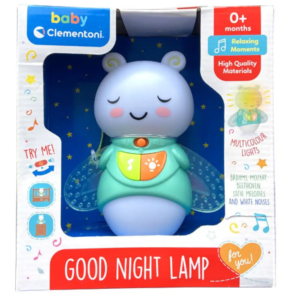 Chrobáčiková hudobná nočná lampička so zvukovými efektmi - Clementoni Baby