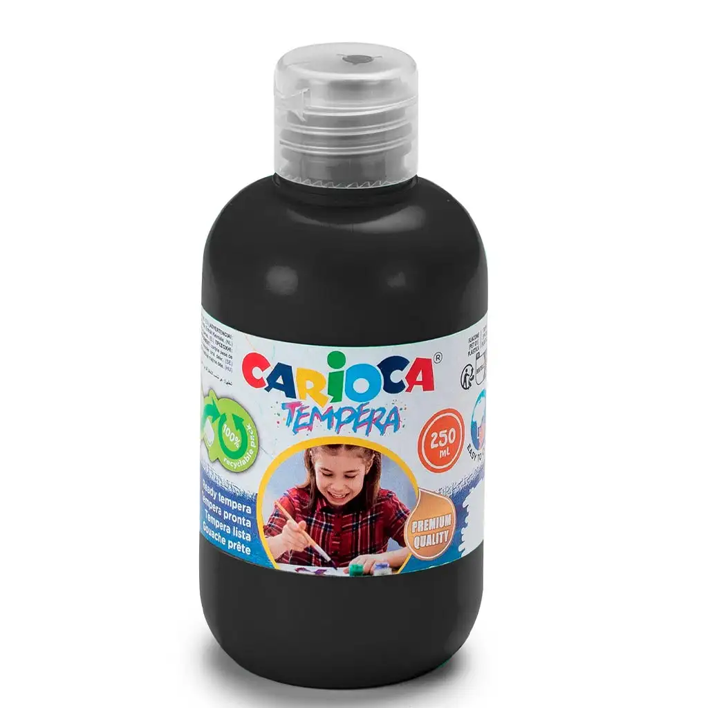 Čierna tempera 250ml - Carioca