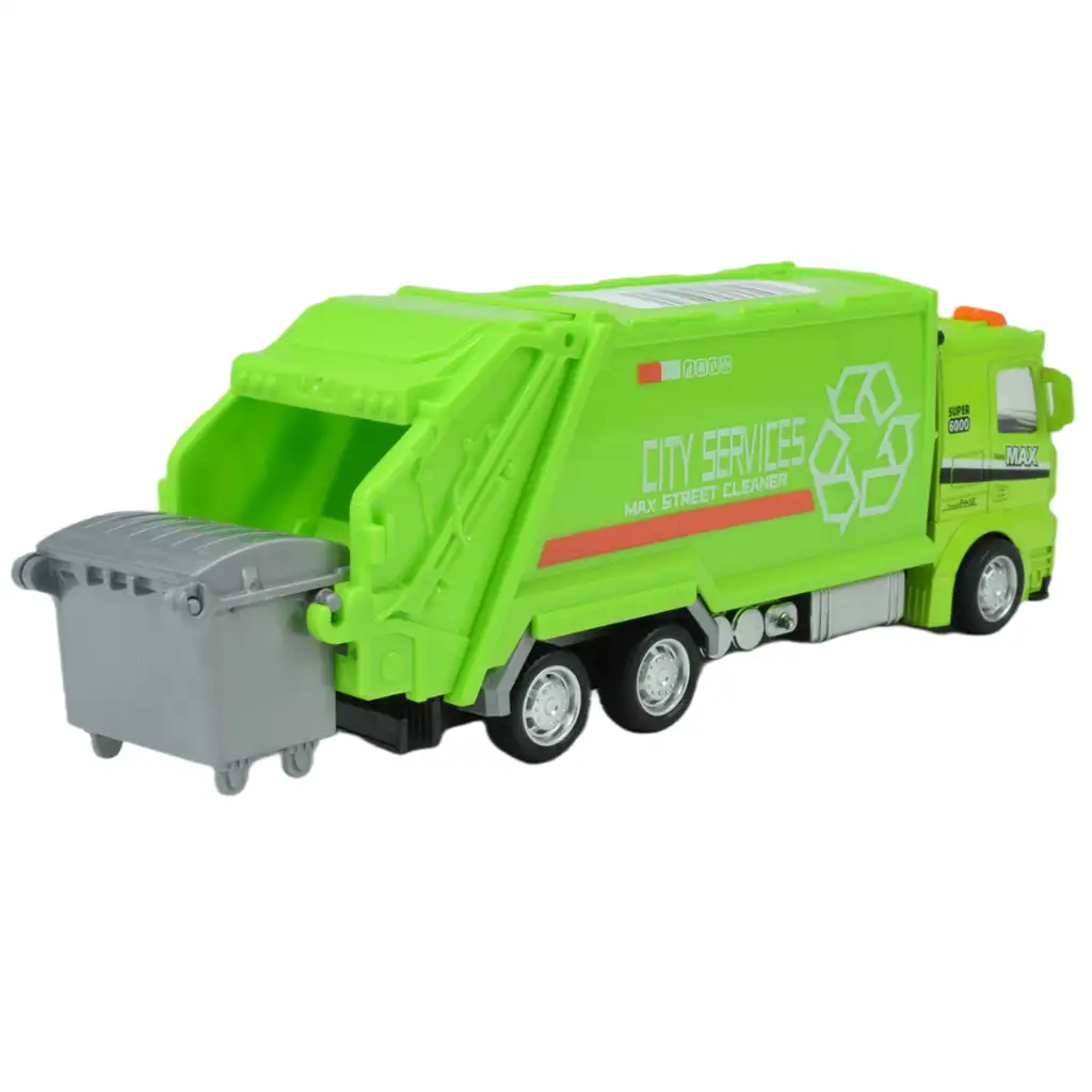 City Cars: Mestský nákladný automobil na kolesách v rôznych variantoch 19cm 1ks kép 6