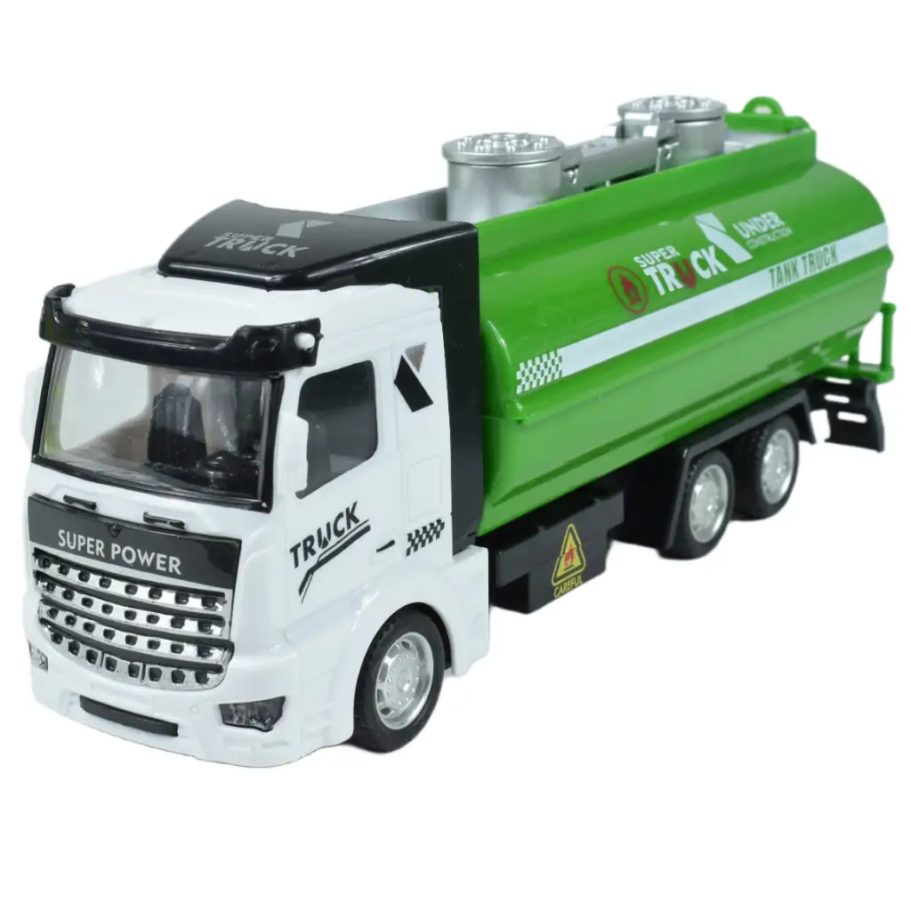 City Truck: Premeniteľný nákladný automobil na prepravu odpadu s kolesami a značkami 19 cm kép 2