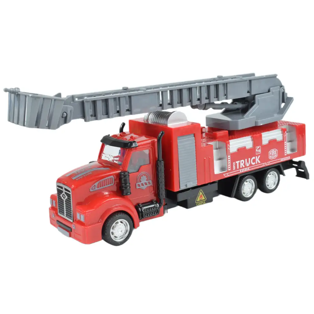 City Truck: Prepracovateľný požiarny nákladný automobil na kolieskach so značkami 19cm kép 4