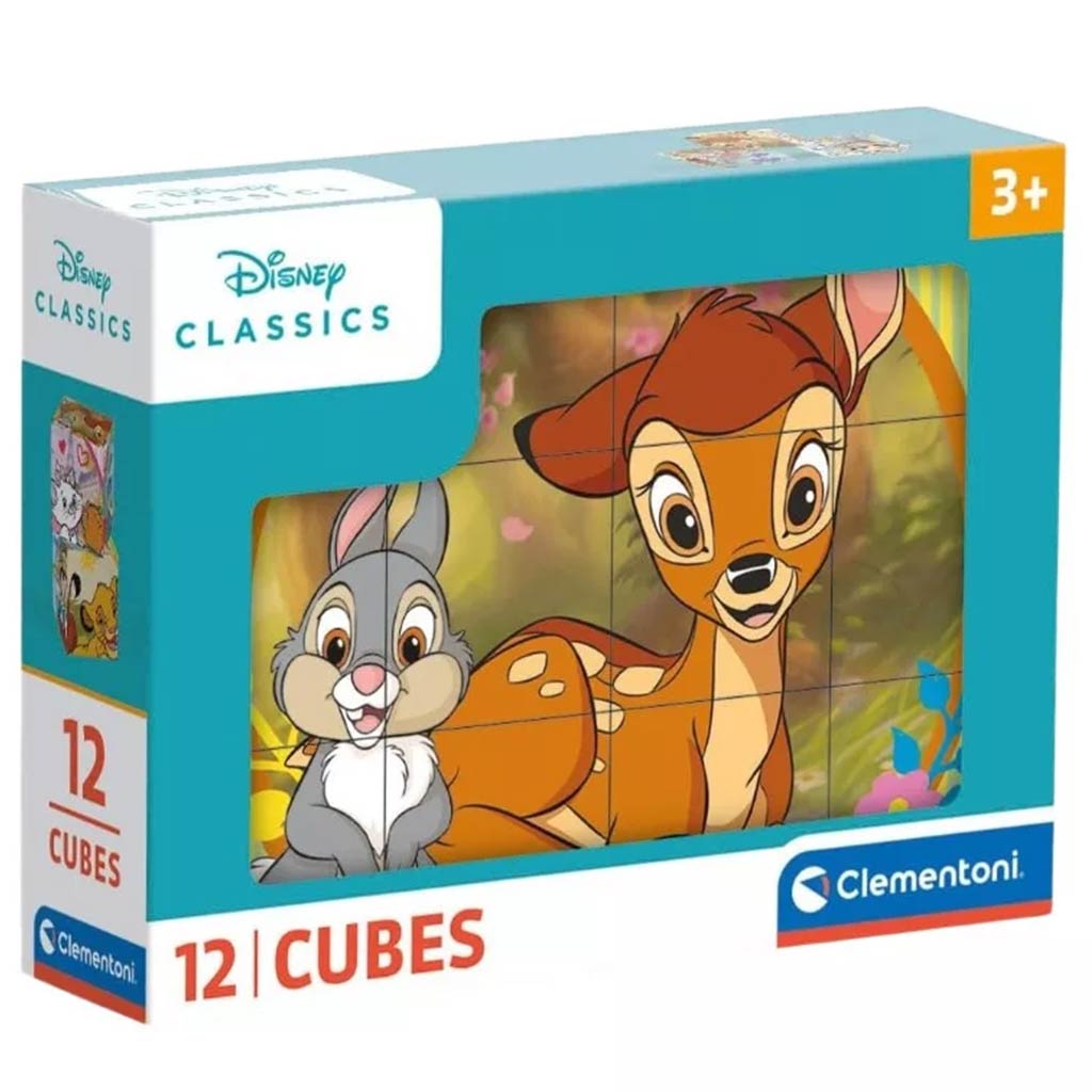 Clementoni: Disney Classics kocka puzzle 12 ks