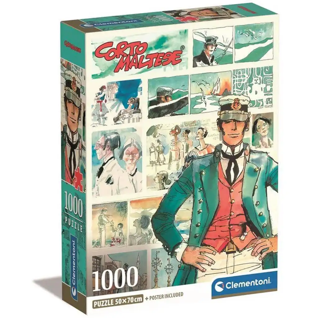 Corto Maltese komiksová HQC 1000-dielna puzzle s plagátom - Clementoni