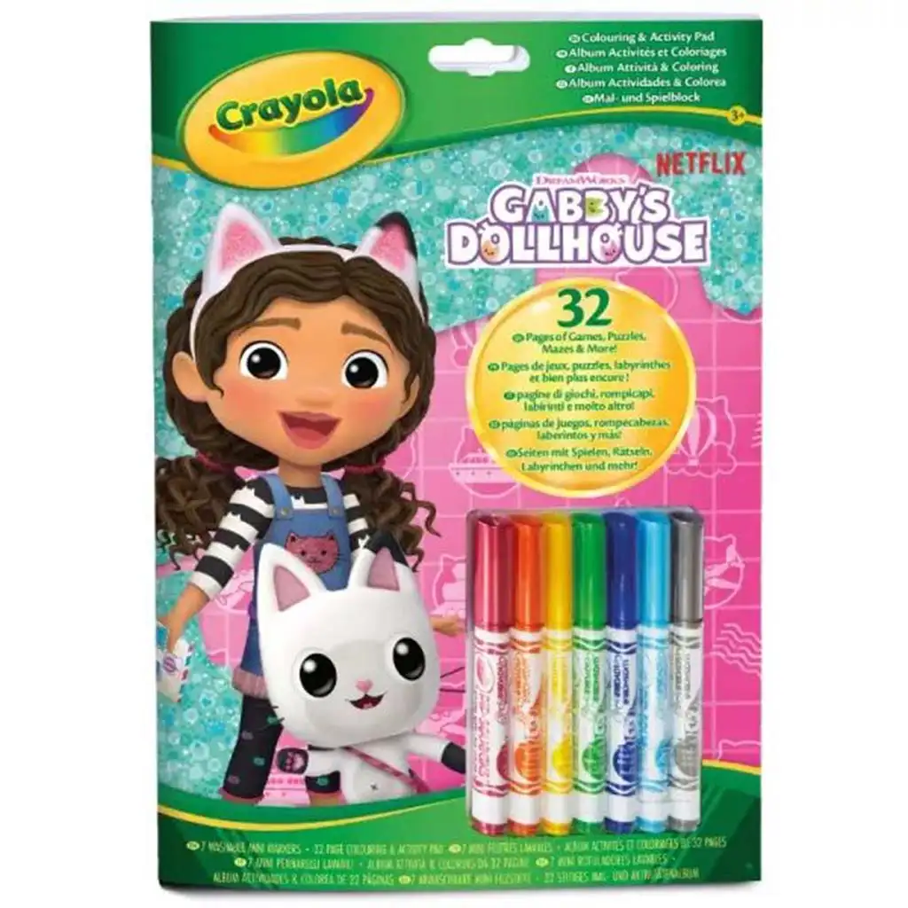 Crayola: Farby a aktivity - Gabiho bábikový domček s 7 fixkami