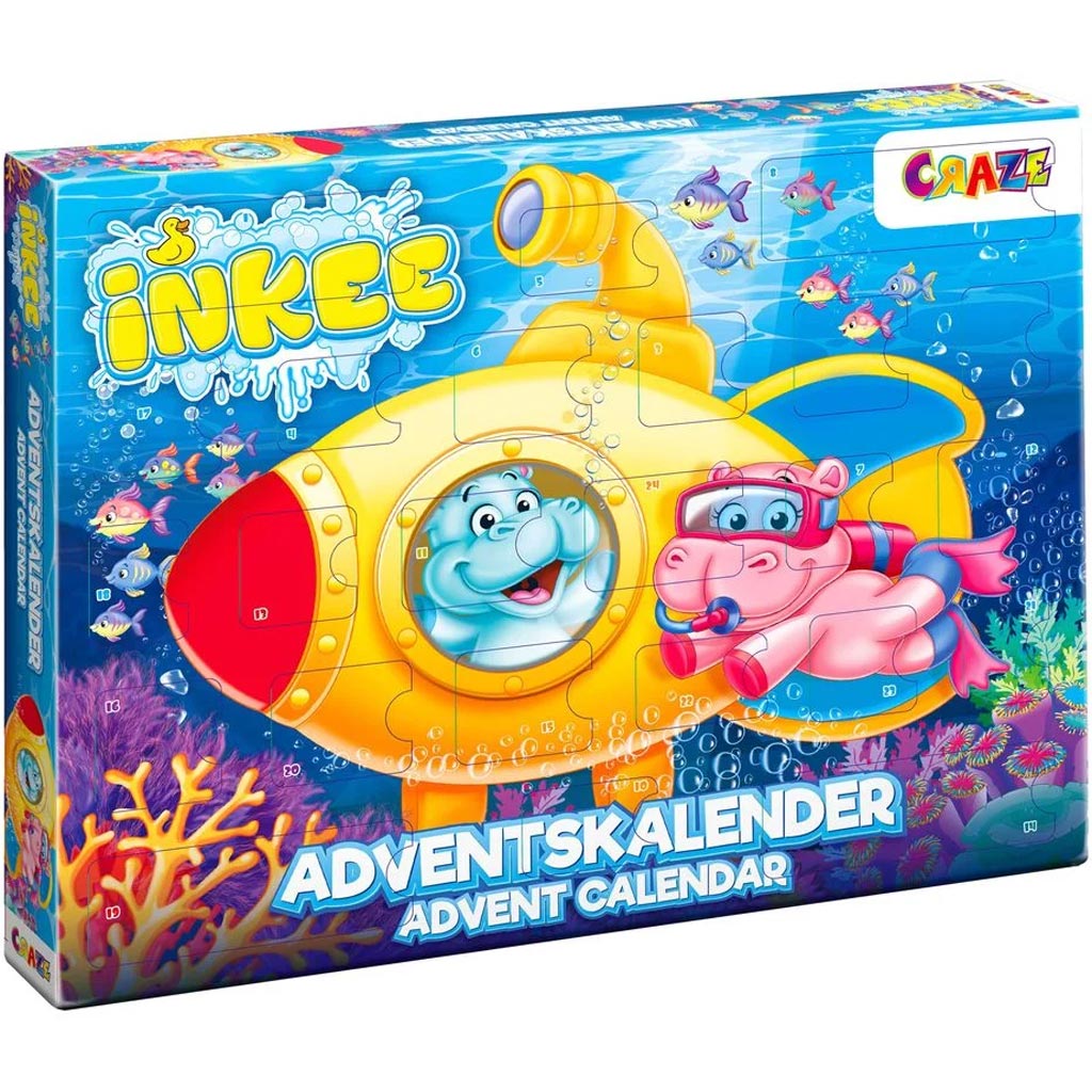 Craze Inkee: Adventný kalendár s kúpeľovými hračkami