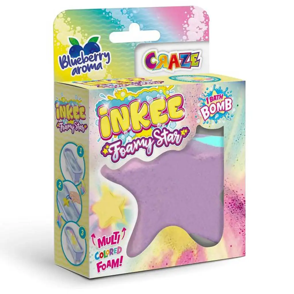 Craze Inkee: Dúhová farba hviezdneho kúpeľového bomby