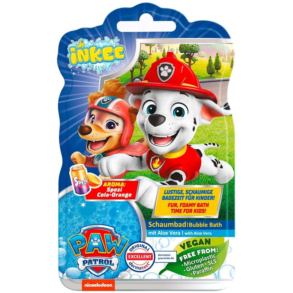 Craze Inkee: Paw Patrol vegán penivý kúpeľ s vôňou koly a pomaranča - EPEE