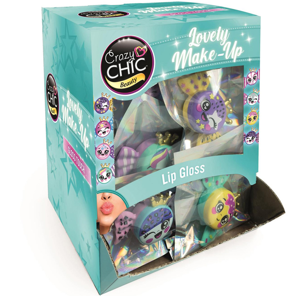 Crazy Chic: Lesk na pery v tégliku v tvare cukríka, rôzne varianty, 1 ks – Clementoni