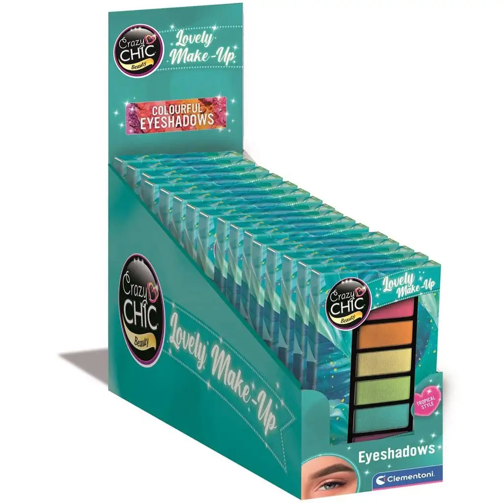 Crazy Chic: Tropical Vibe očné tiene 1ks - Clementoni