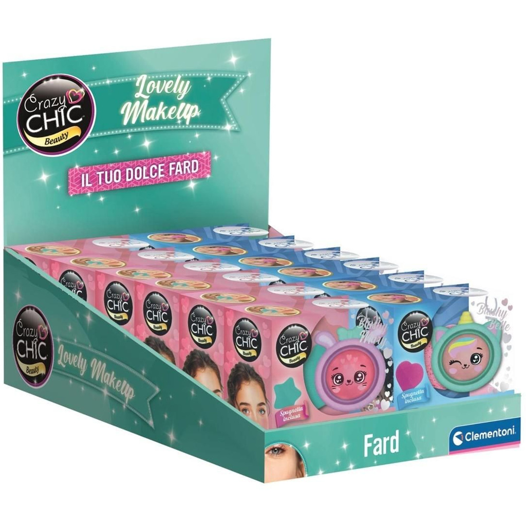 Crazy Chic: Tvárenka v obale so zvieracím motívom, v rôznych prevedeniach, 1 ks - Clementoni