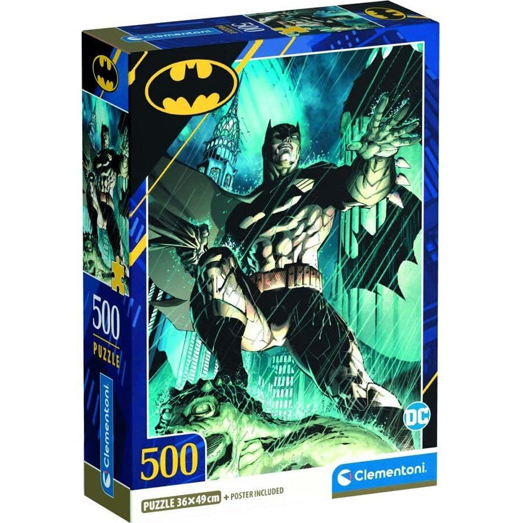 DC Comics Batman v daždi 500-dielikové puzzle - Clementoni