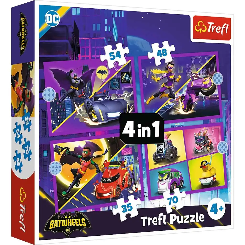 DC Comics: Batwheels 4 v 1 puzzle - Trefl