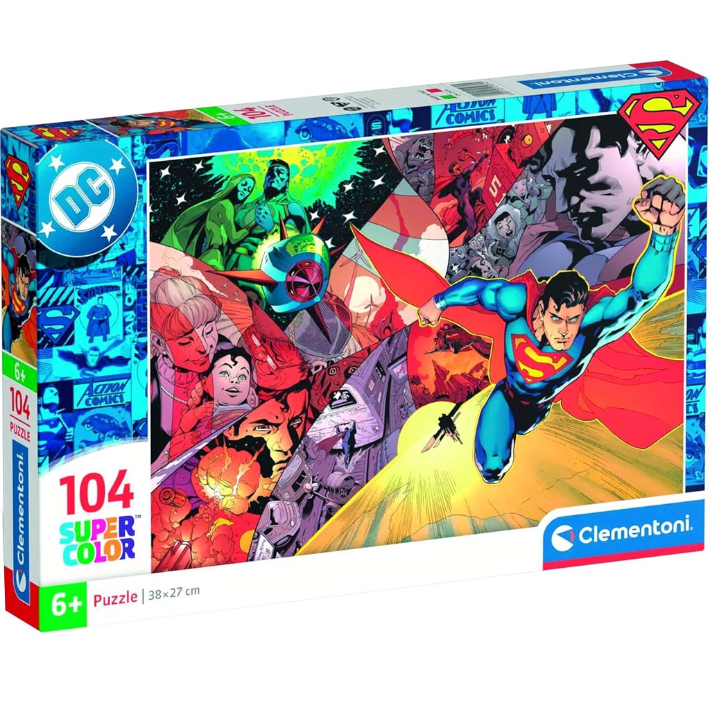 DC Comics Superman 104-dielne Supercolor puzzle - Clementoni