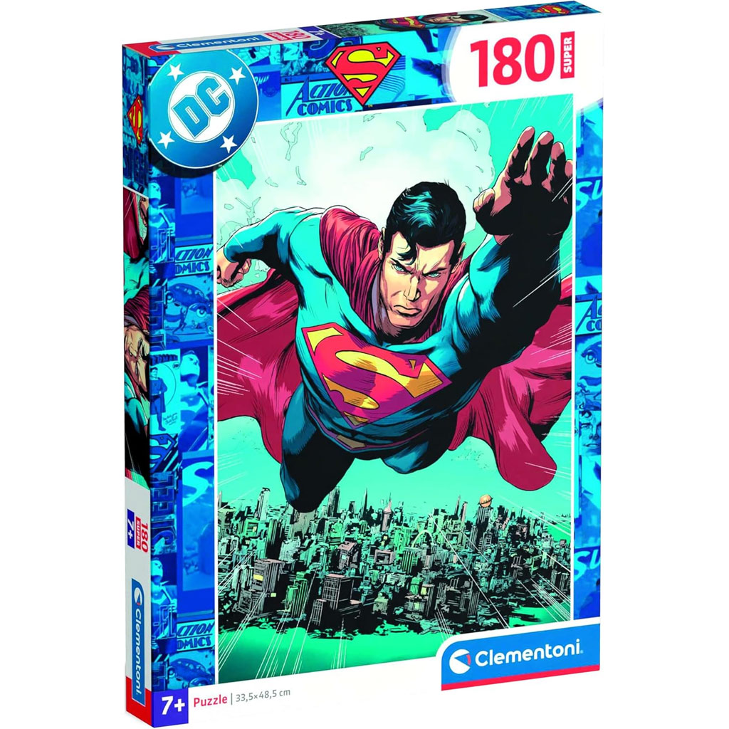 DC Comics Superman let nad mestom 180-dielne puzzle - Clementoni