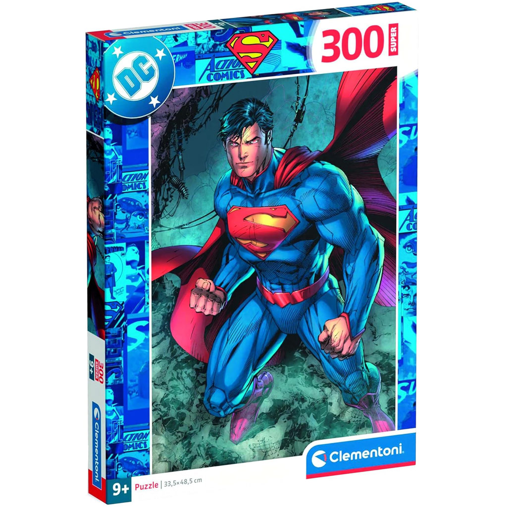 DC Comics Superman v akcii 300-dielne puzzle - Clementoni