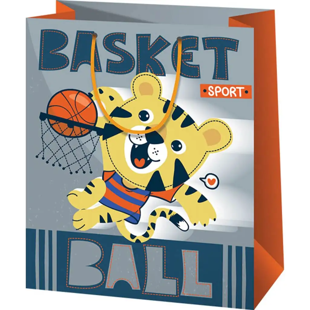 Darčekový sáčok strednej veľkosti s levom 18x23x10cm