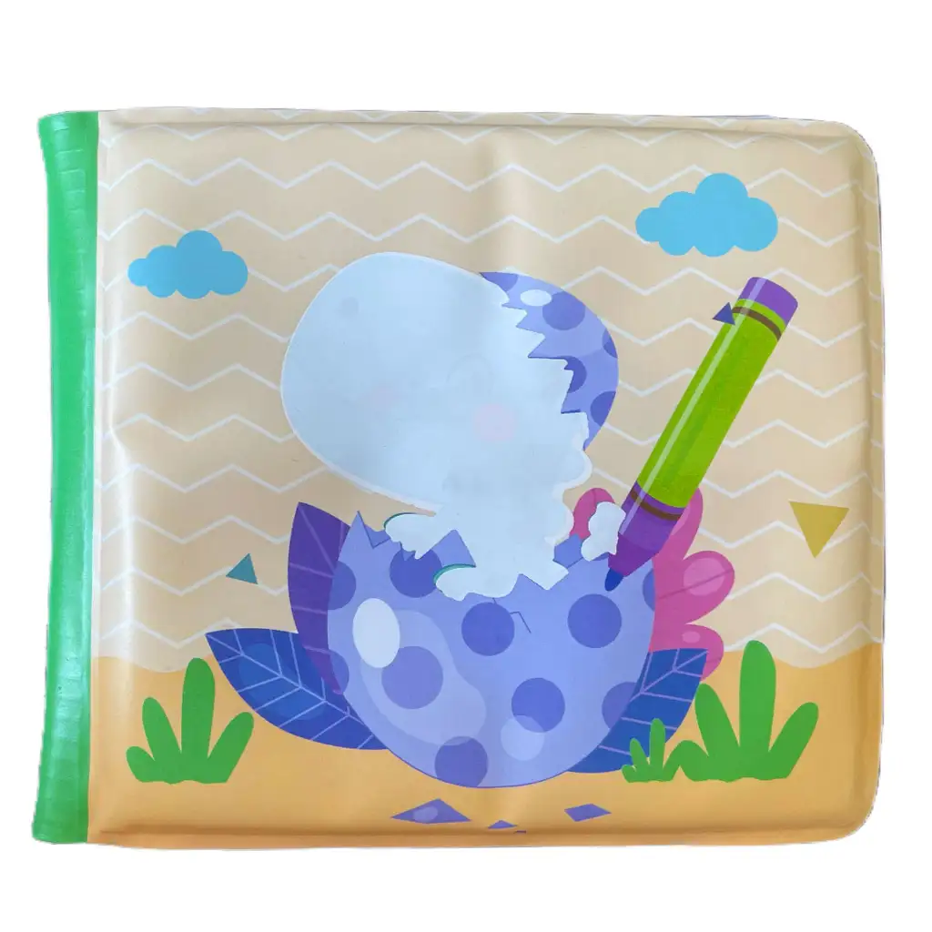 Detská kniha: Dinosaurie mäkká kniha na čmáranie 14x13cm kép 4