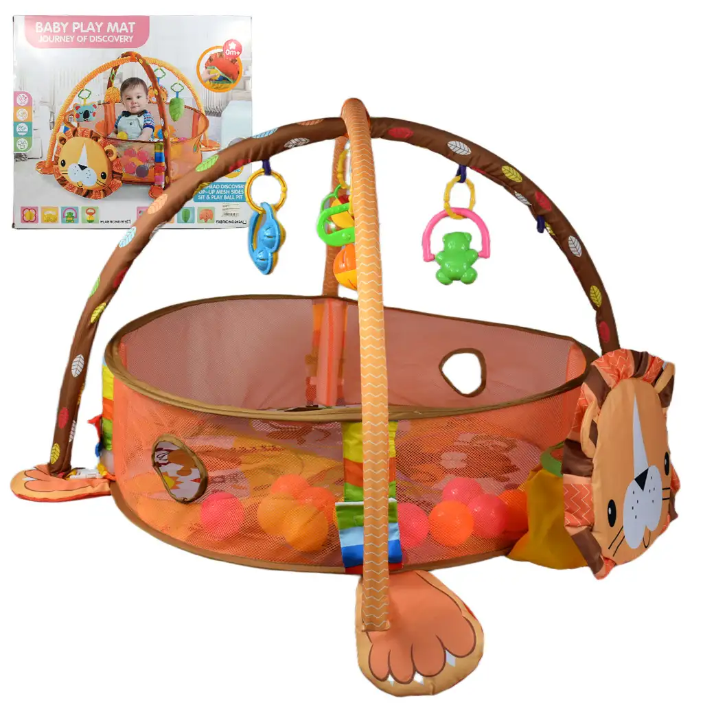 Detský bazénik s loptami a doplnkami s motívom leva 70x90cm