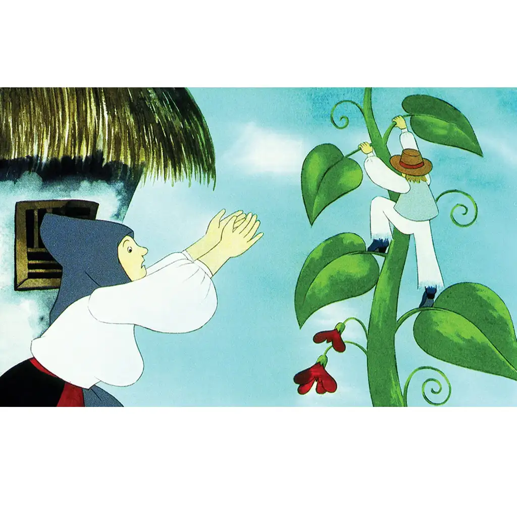 Diafilm o fazuli, ktorý rastie až do neba.