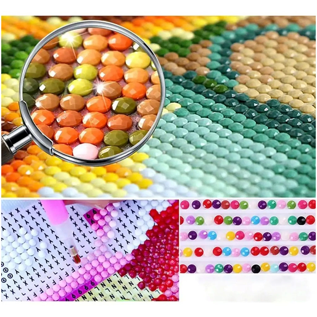 Diamantová mozaika: Sada na maľovanie diamantmi - surfovacia doska 40x50 cm kép 2