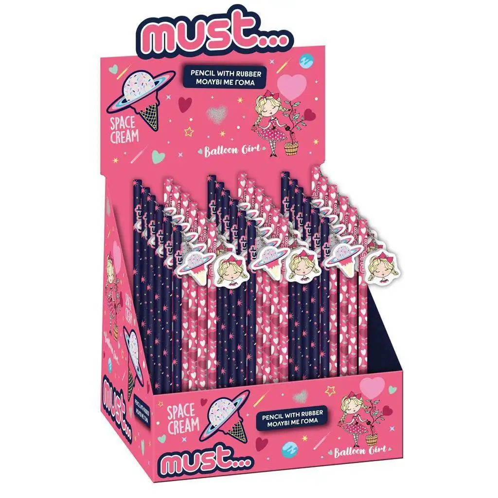 Dievčenská alebo zmrzlinová ceruzka s gumičkou 1 ks