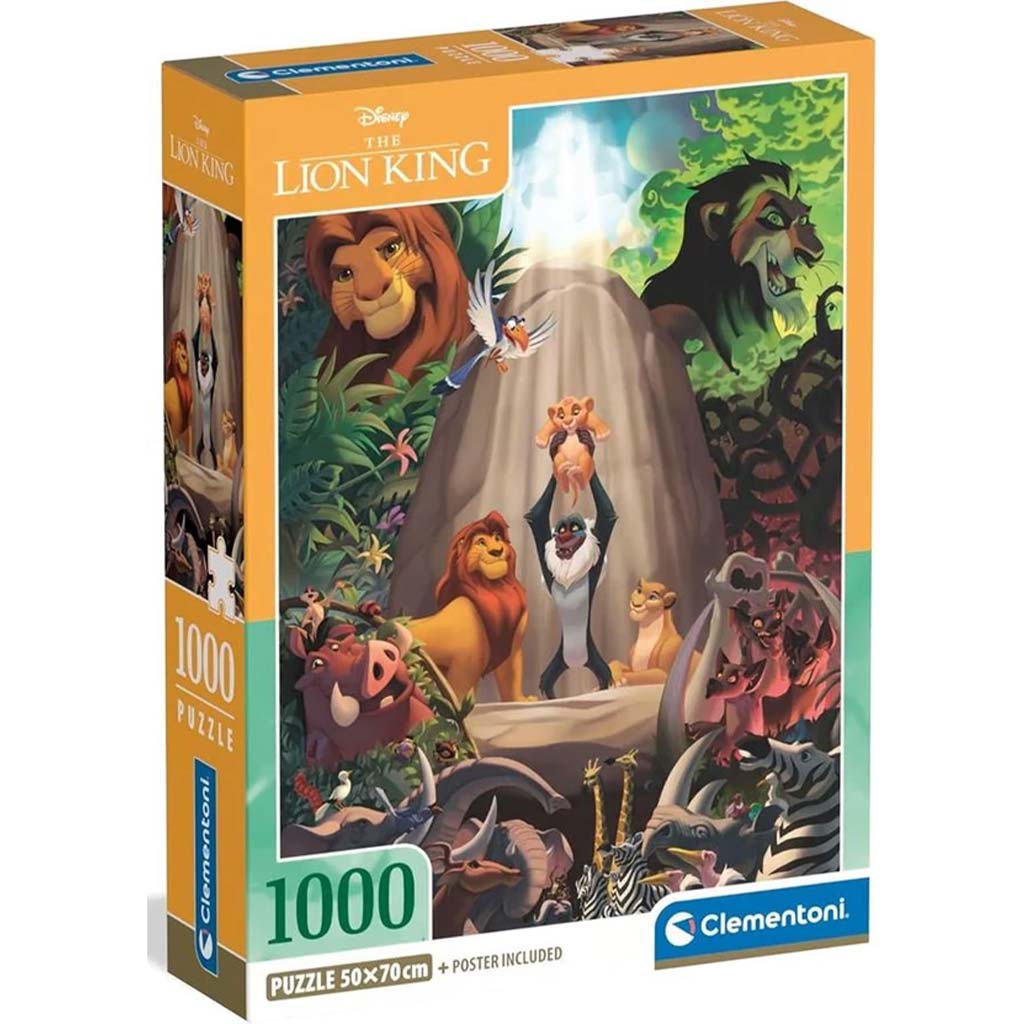 Disney Lev kráľ 1000-dielne kompaktné puzzle - Clementoni