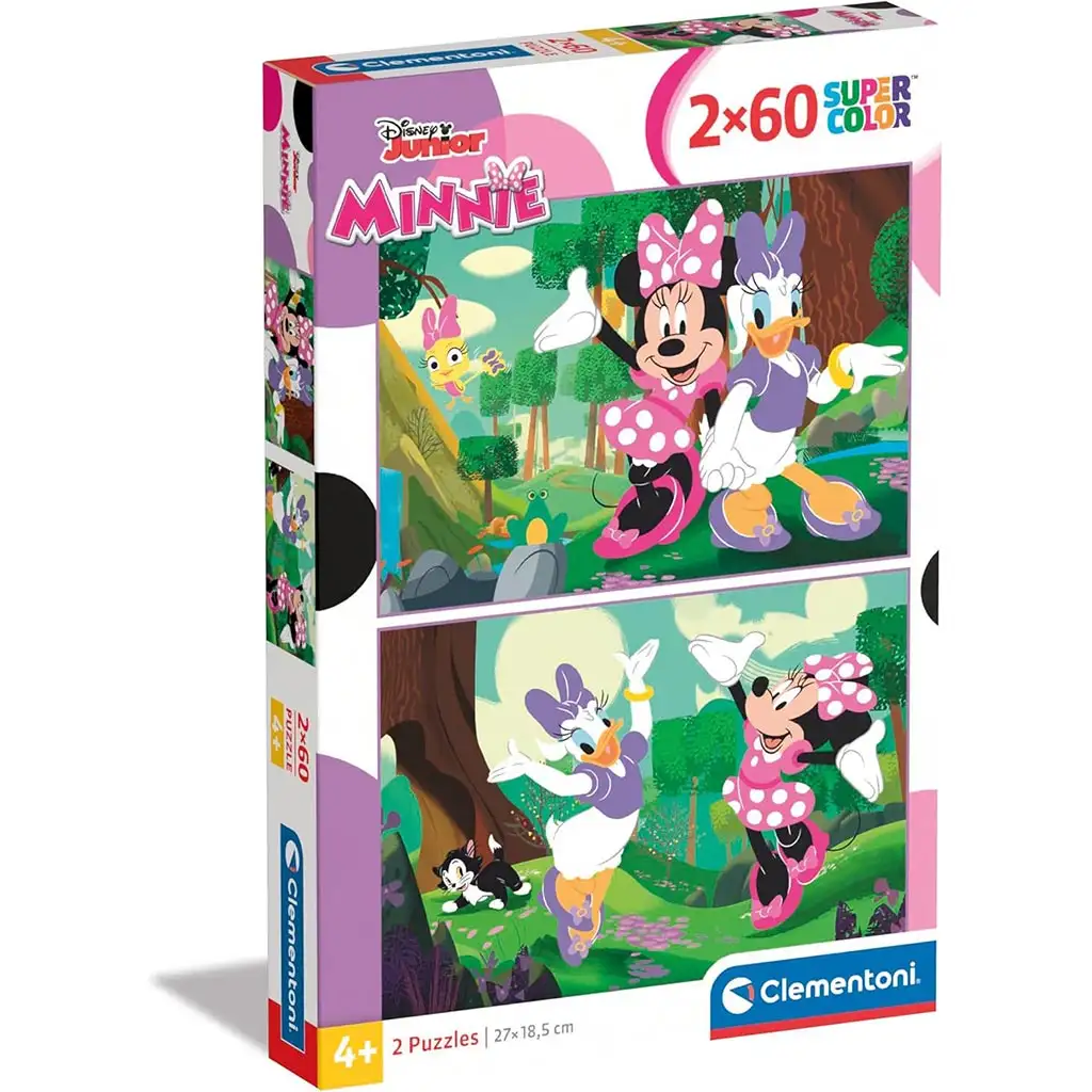 Disney+Minnie+Mouse+2x60ks+supercolor+puzzle+-+Clementoni