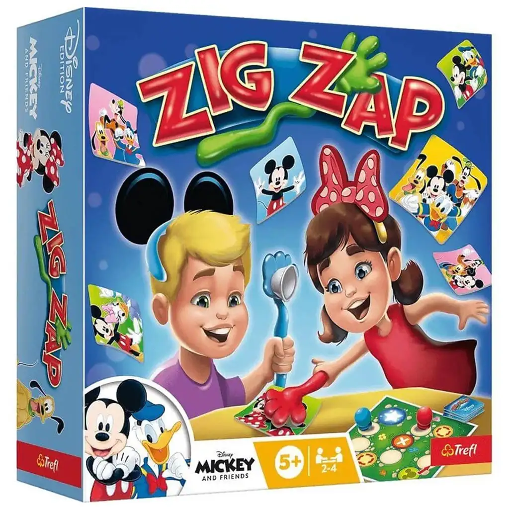Disney: Myšiak Mickey a priatelia Zig Zap spoločenská hra - Trefl